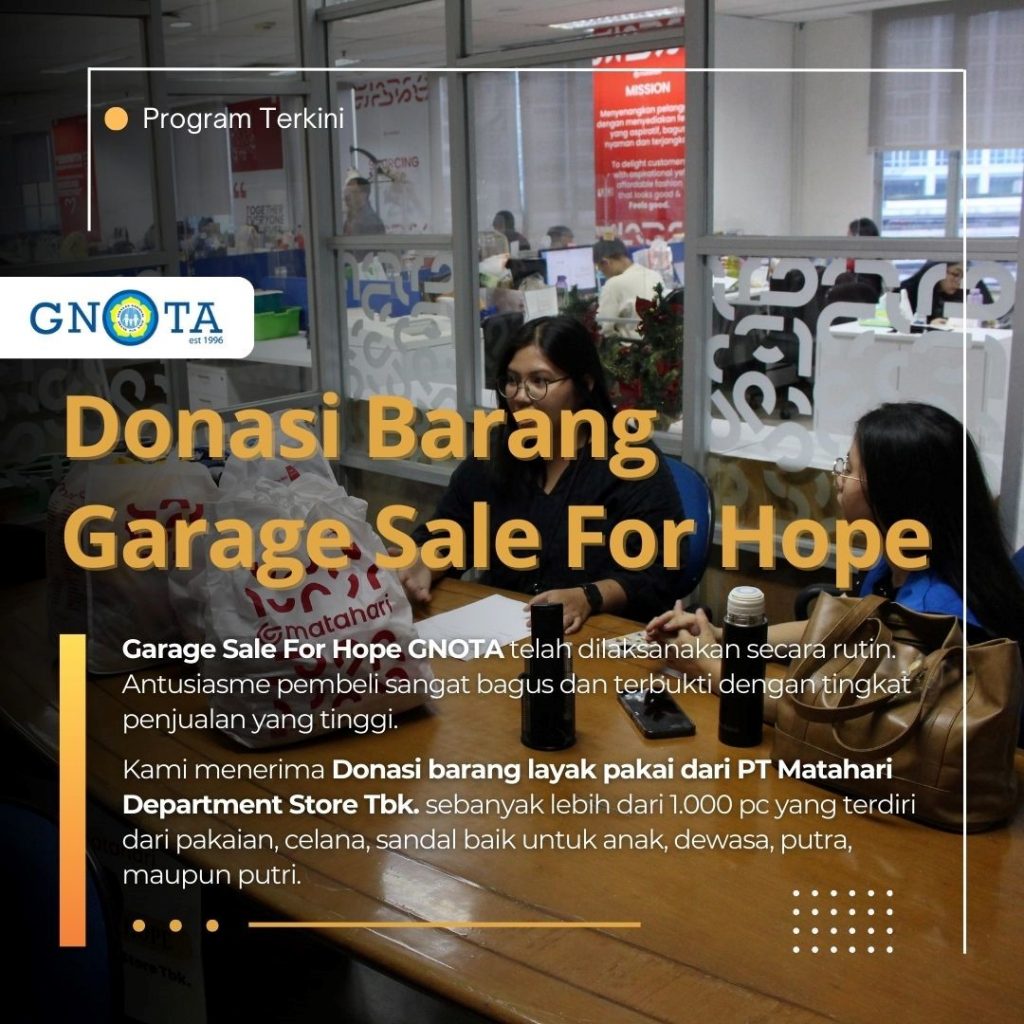 Donasi Barang PT. Matahari Store Tbk.