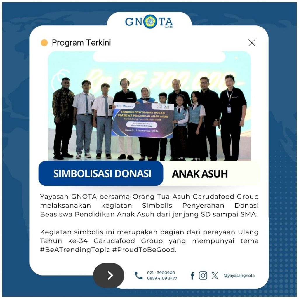 PT. Garudafood Putra Putri Jaya Tbk Bantu 340 Anak Asuh